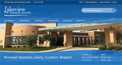 Desktop Screenshot of lakeviewsurgerycenter.com
